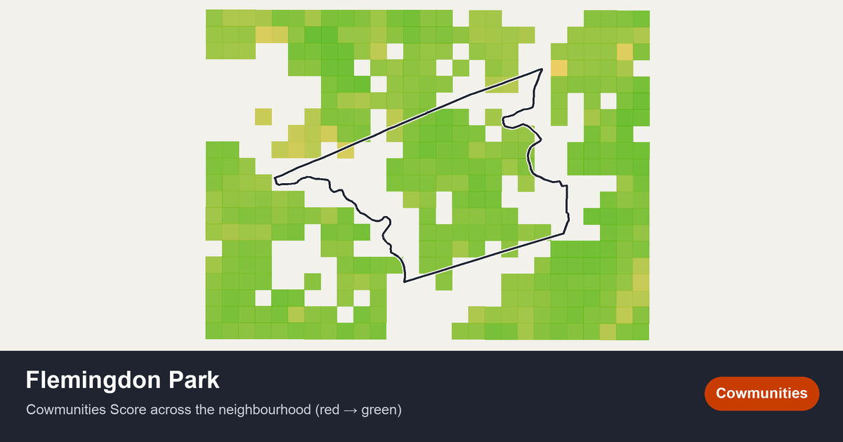 Map of Flemingdon Park in Toronto