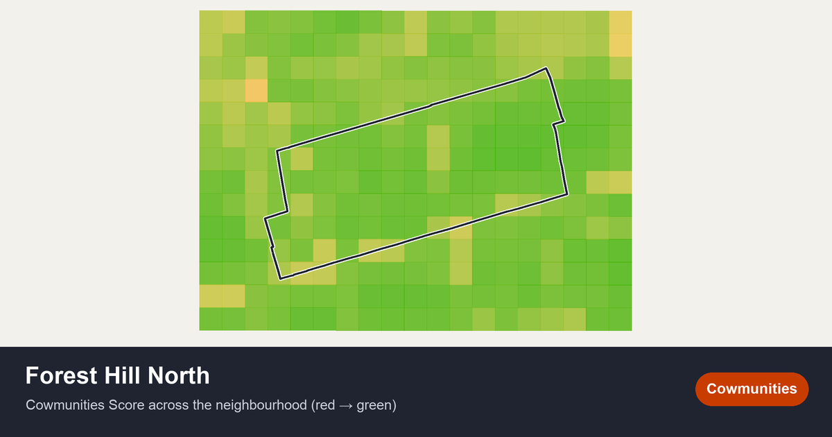 Map of Forest Hill North in Toronto