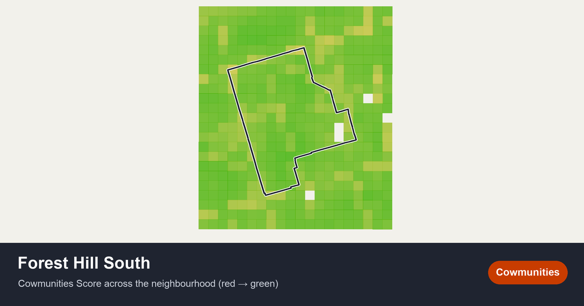 Map of Forest Hill South in Toronto