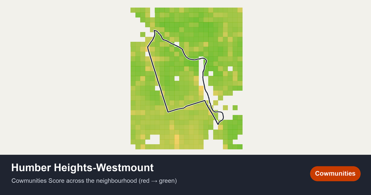 Map of Humber Heights-Westmount in Toronto