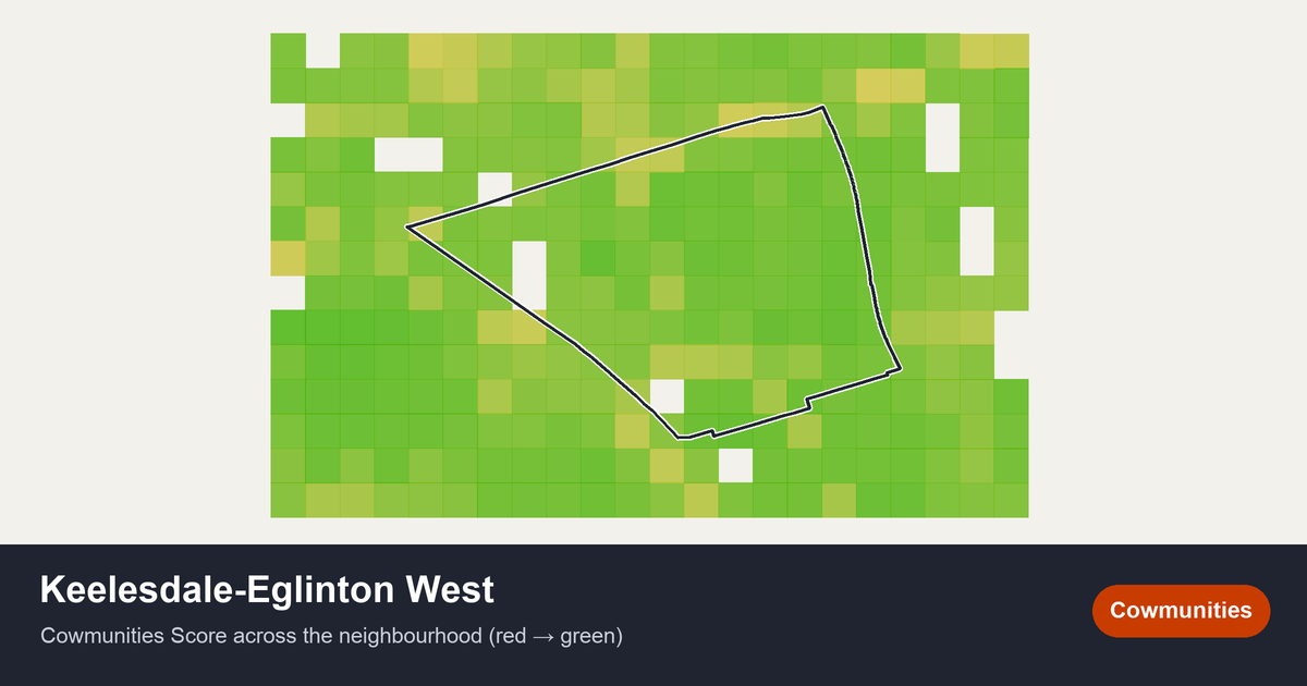 Map of Keelesdale-Eglinton West in Toronto