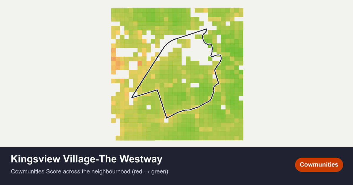 Map of Kingsview Village-The Westway in Toronto
