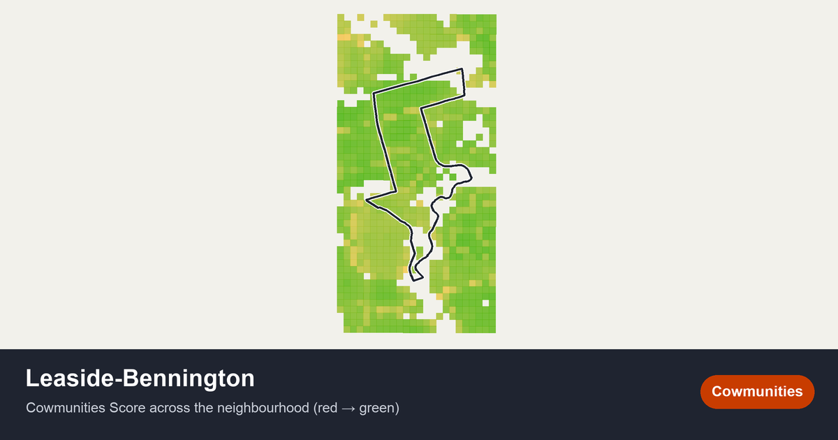 Map of Leaside-Bennington in Toronto
