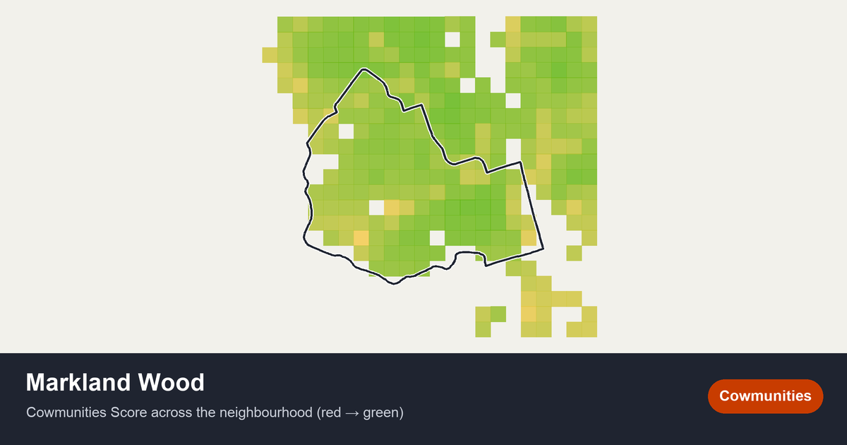 Map of Markland Wood in Toronto