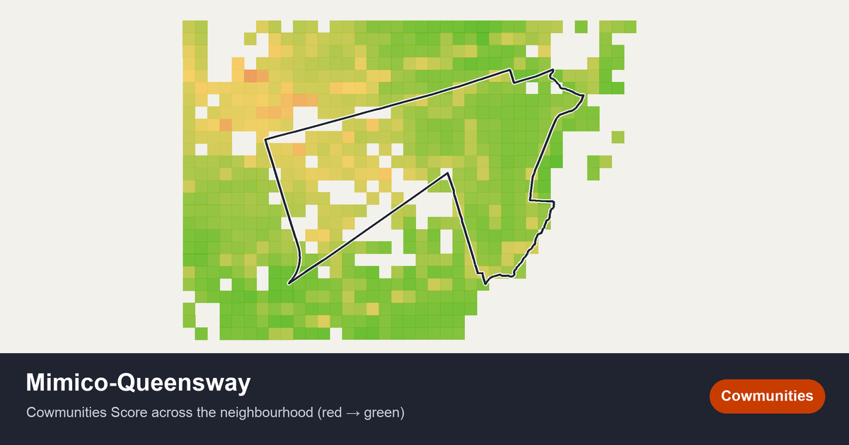 Map of Mimico-Queensway in Toronto