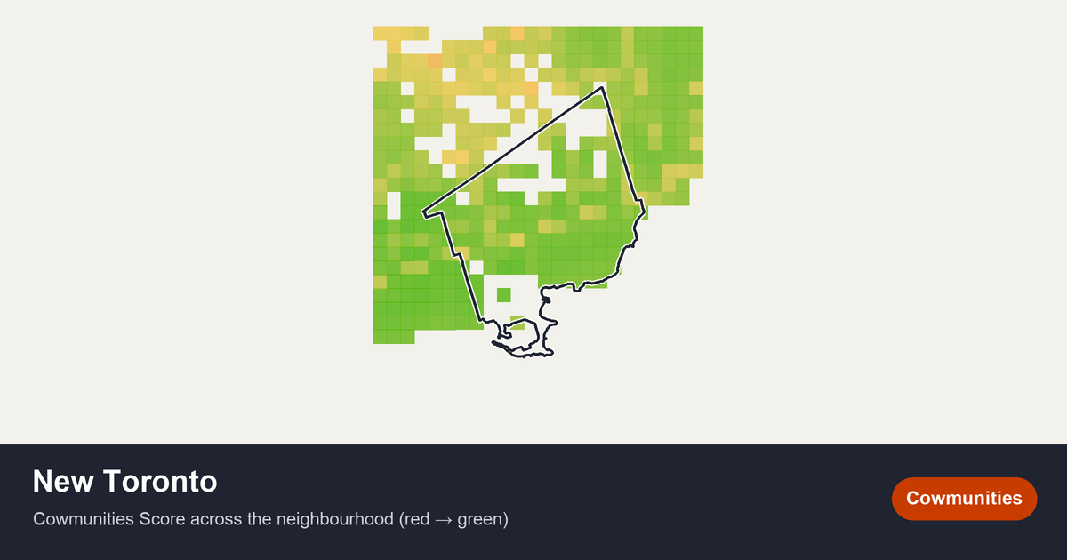 Map of New Toronto in Toronto