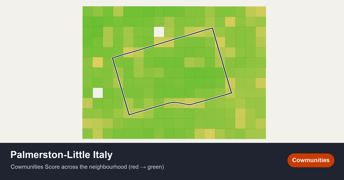 Map of Palmerston-Little Italy in Toronto