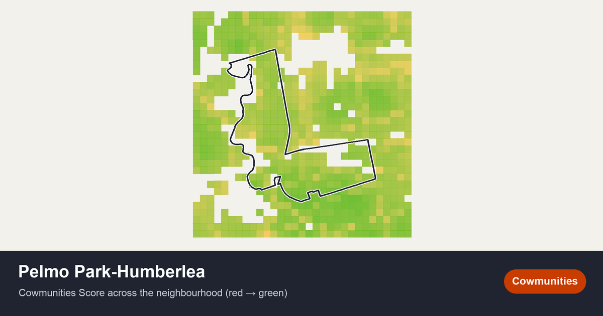 Map of Pelmo Park-Humberlea in Toronto