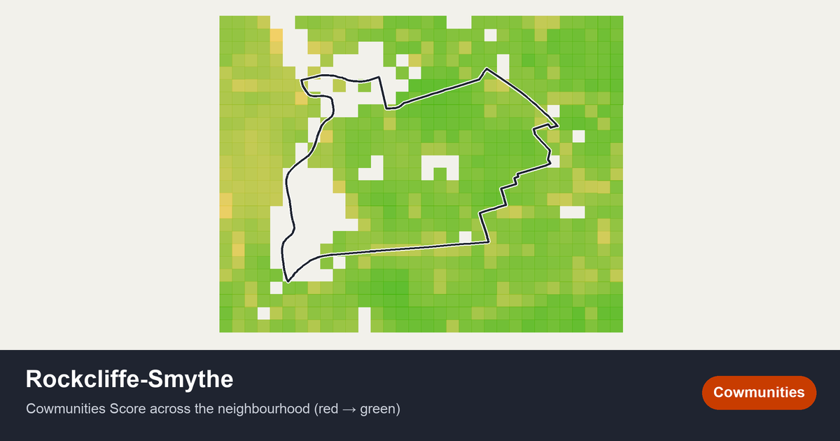 Map of Rockcliffe-Smythe in Toronto