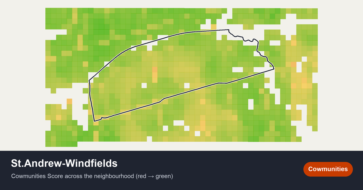 Map of St.Andrew-Windfields in Toronto