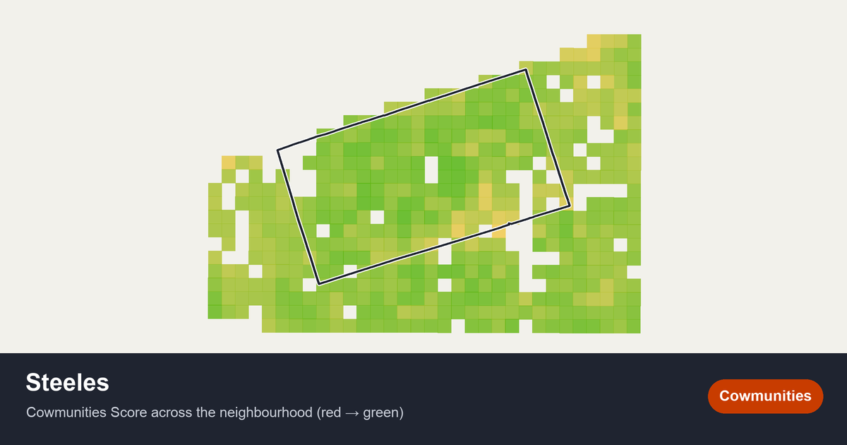 Map of Steeles in Toronto