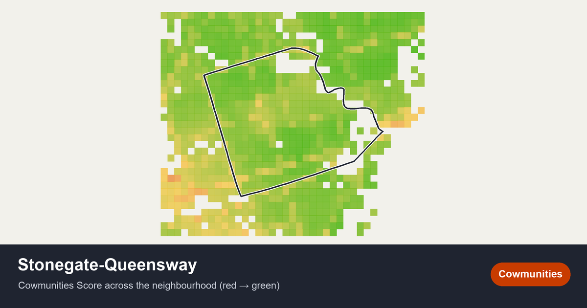 Map of Stonegate-Queensway in Toronto