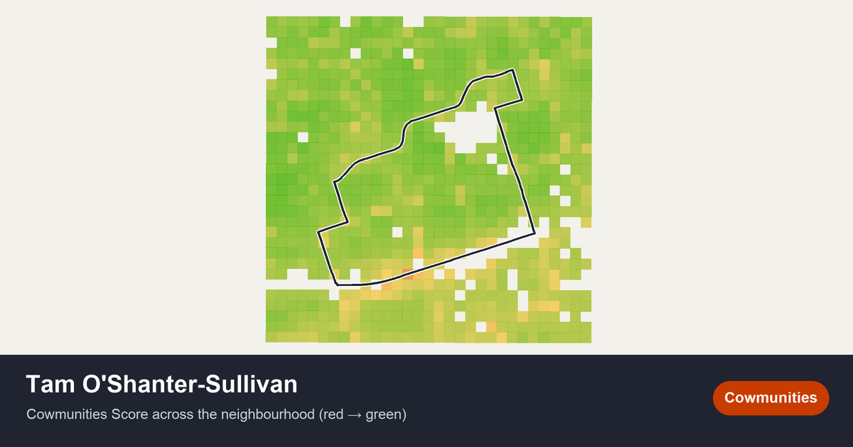 Map of Tam O'Shanter-Sullivan in Toronto