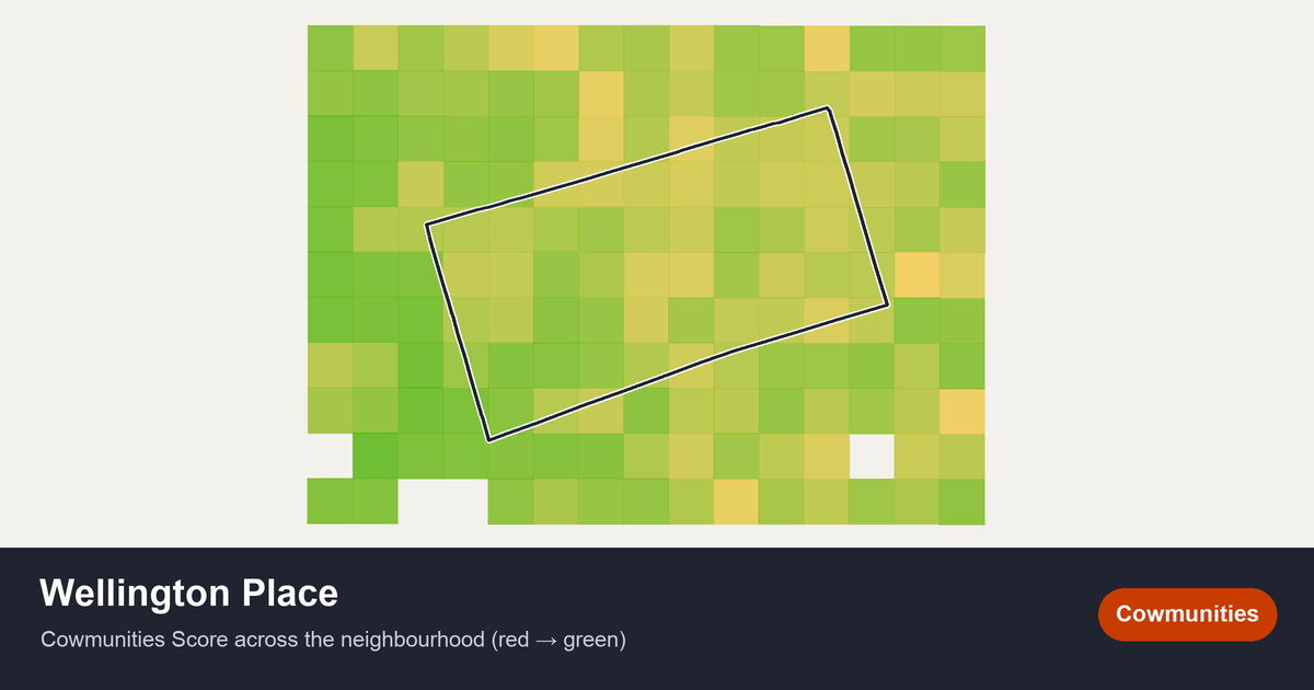 Map of Wellington Place in Toronto