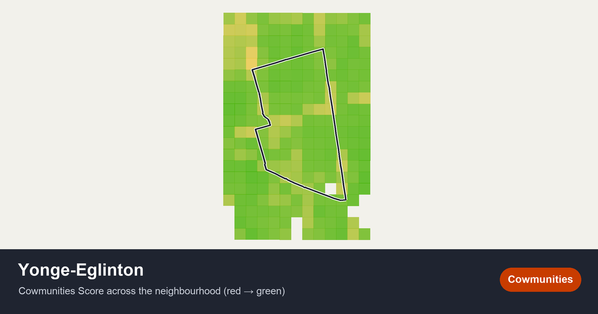 Map of Yonge-Eglinton in Toronto